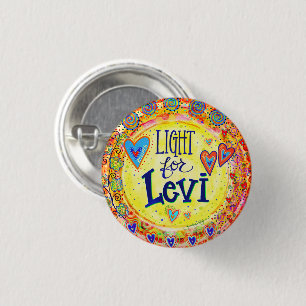 Macaron Rond 2,50 Cm Lumière pour Levi "Inspirivity"