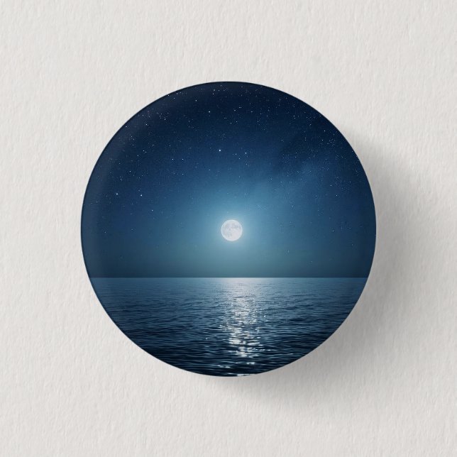 Macaron Rond 2,50 Cm Lune (Devant)