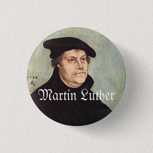 Macaron Rond 2,50 Cm Luther 1" bouton (Devant)