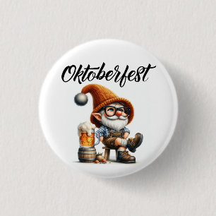 Macaron Rond 2,50 Cm Lutin de bière d'Oktoberfest