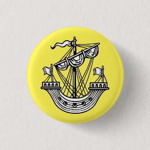 Macaron Rond 2,50 Cm Lymphad (Heraldic Ship)