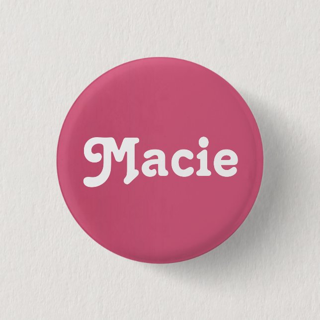 Macaron Rond 2,50 Cm Macie du bouton (Devant)
