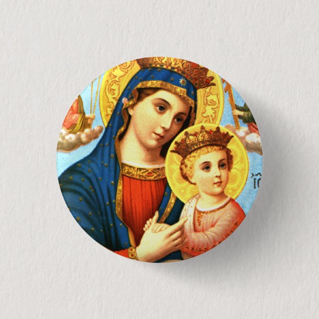 Macaron Rond 2,50 Cm Madonna Button (Devant)