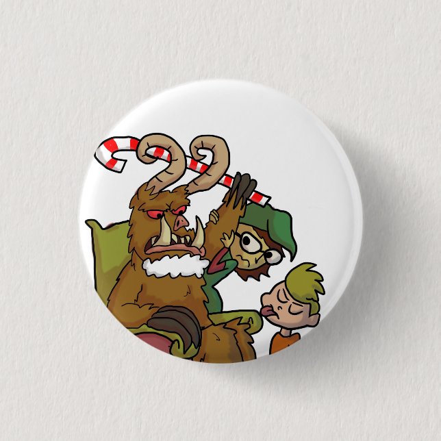 Macaron Rond 2,50 Cm Mail Krampus (Devant)