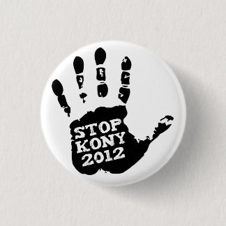 Macaron Rond 2,50 Cm Main de Joseph Kony d'arrêt de Kony 2012