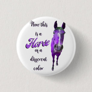 Macaron Rond 2,50 Cm Maintenant C'est Un Cheval De Couleur Différente V