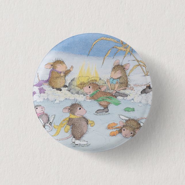 Macaron Rond 2,50 Cm Maison-Souris Designs® - goupilles (Devant)