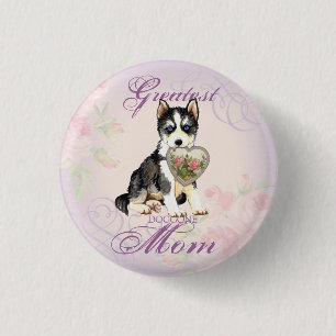 Macaron Rond 2,50 Cm Maman du coeur de Husky