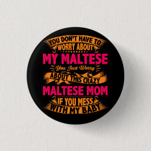 Macaron Rond 2,50 Cm Maman Maltaise folle