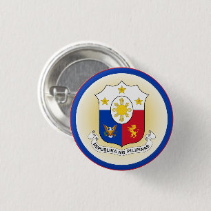 Macaron Rond 2,50 Cm Manteau des Philippines forme de cercle