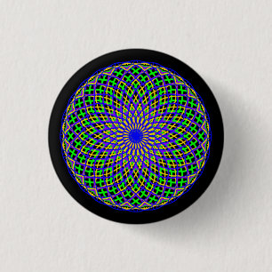Macaron Rond 2,50 Cm Mardi Gras Folie