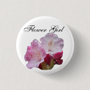 Macaron Rond 2,50 Cm mariage de fleurs roses rhododendron