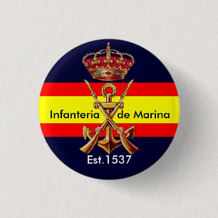 Macaron Rond 2,50 Cm Marines royales espagnoles