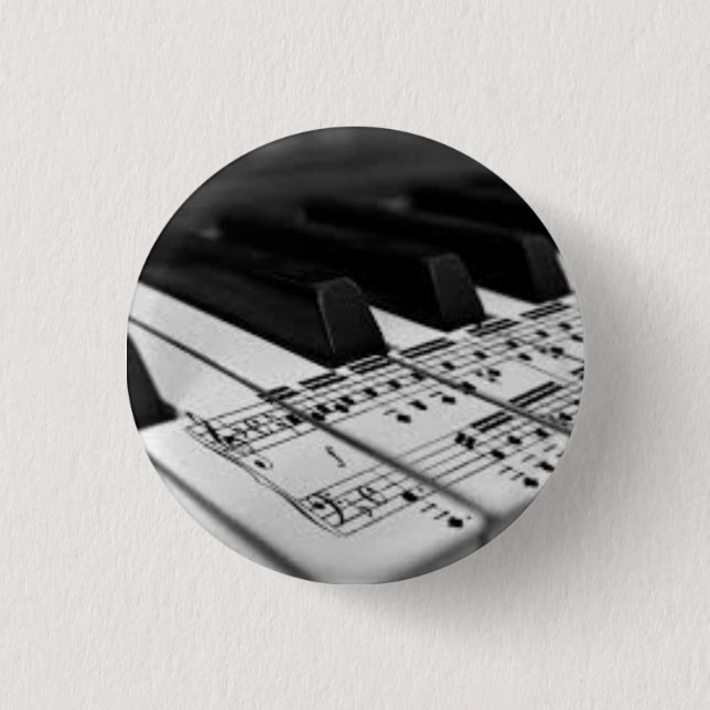 Macaron Rond 2,50 Cm Marqué sur le piano (Devant)