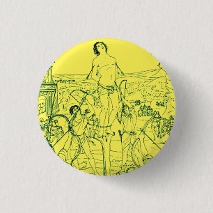 Macaron Rond 2,50 Cm Martyre de saint Sébastien 