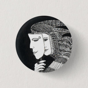 Macaron Rond 2,50 Cm Masque 3 Cm Insigne Arrondi
