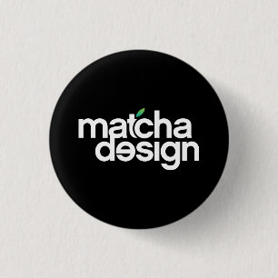 Macaron Rond 2,50 Cm Matcha Design Button