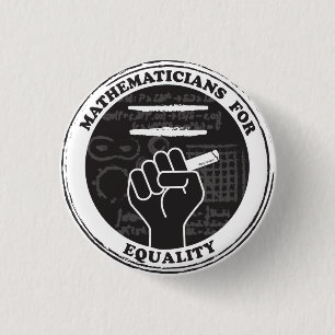 Macaron Rond 2,50 Cm Mathéaticians pour Equality Button
