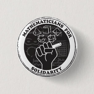 Macaron Rond 2,50 Cm Mathématicians pour Solidarity Button