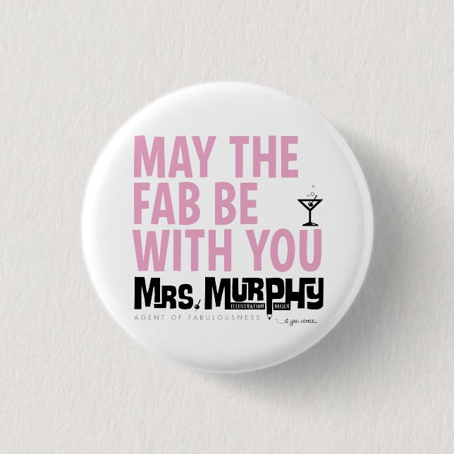 Macaron Rond 2,50 Cm May the FAB be with you - pin (Devant)