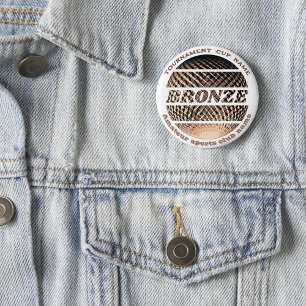 Macaron Rond 2,50 Cm Médaille de bronze, 3e place gagnante