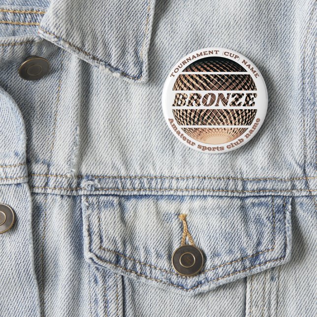 Macaron Rond 2,50 Cm Médaille de bronze, 3e place gagnante (Créateur téléchargé)