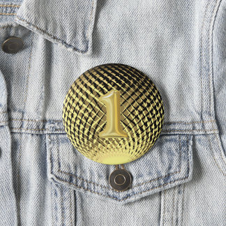 Macaron Rond 2,50 Cm Médaille d'or, 1ère place