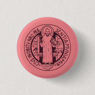 Macaron Rond 2,50 Cm Médaille Saint Benoît