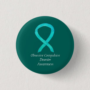 Macaron Rond 2,50 Cm Médecine Obsessionnelle-Compulsive Sensibilisation