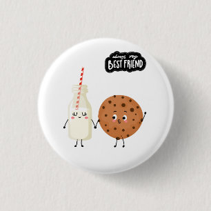 Macaron Rond 2,50 Cm Meilleur ami lait et biscuit