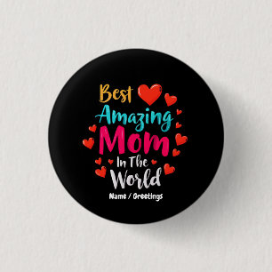 Macaron Rond 2,50 Cm Meilleure Maman Extraordinaire Dans Le Monde Parfa