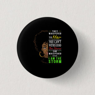 Macaron Rond 2,50 Cm Melanin Femmes African American Pride Histoire noi