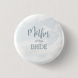 Macaron Rond 2,50 Cm Mère de la mariée sur un nuage Bridal Shower