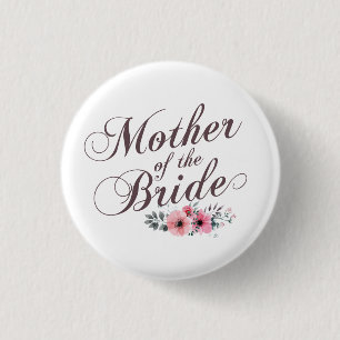 Macaron Rond 2,50 Cm Mère du bouton élégant de Pin du mariage   de
