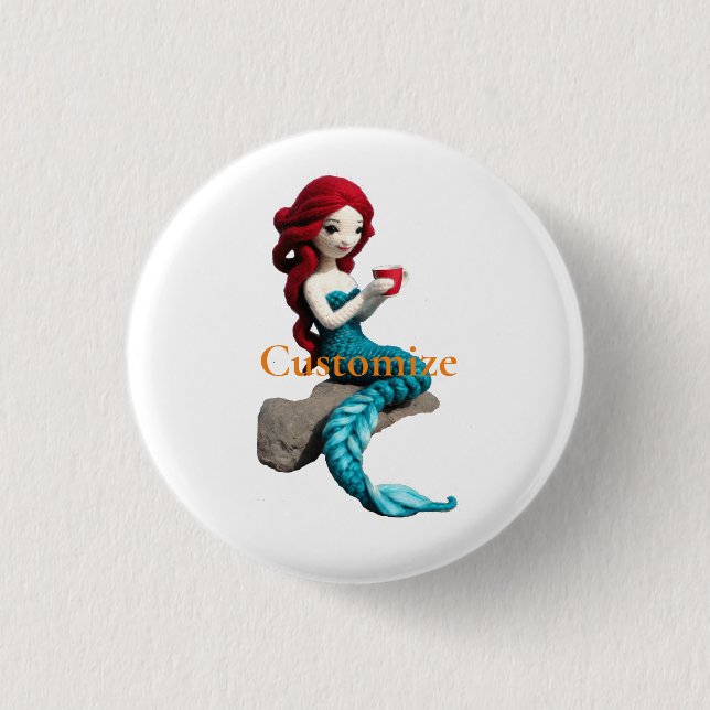 Macaron Rond 2,50 Cm Mermaid Relaxant Avec Boisson Thunder_Cove (Devant)