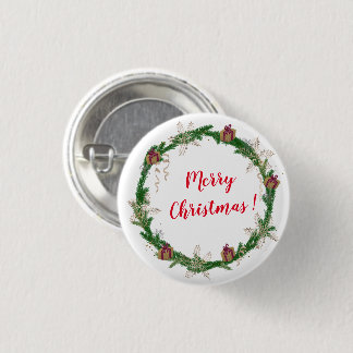 Macaron Rond 2,50 Cm Merry Noël saint couronne