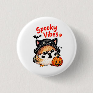 Macaron Rond 2,50 Cm Mignon Moineau Halloween Chibi Manga Anime Dessin 