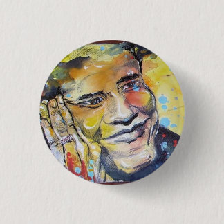 Macaron Rond 2,50 Cm Mini bouton de Barack Obama