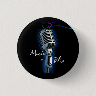 Macaron Rond 2,50 Cm Mini bouton de musique = de bonheur