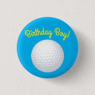 Macaron Rond 2,50 Cm Mini Golf Balls Anniversaire Fête Enfants Bleu