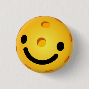 Macaron Rond 2,50 Cm Mini visage de bouton de Pickleball