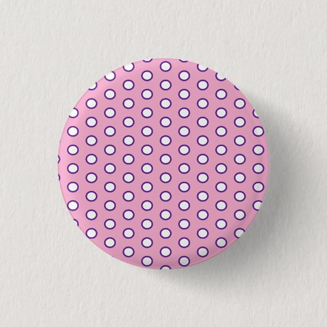 Macaron Rond 2,50 Cm Minimal Polka Dot buttom  (Devant)