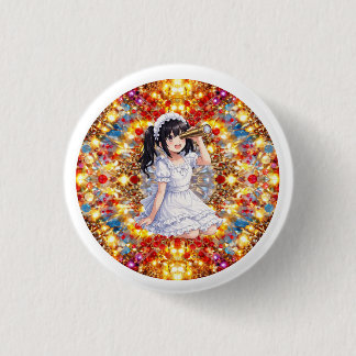 Macaron Rond 2,50 Cm Mirabella en éclat doré – Mandala Kaléidoscope