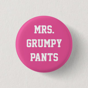 Macaron Rond 2,50 Cm Mme Grumpy Pants Button
