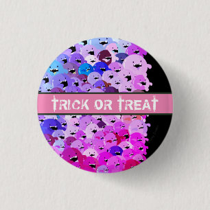 Macaron Rond 2,50 Cm Mochi heureux Halloween - horde de zombi