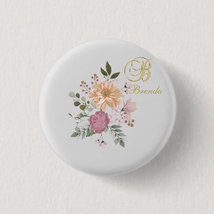 Macaron Rond 2,50 Cm Monogramme B