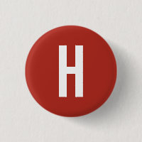 Monogramme Nom Initiales Minimaliste Brique Rouge