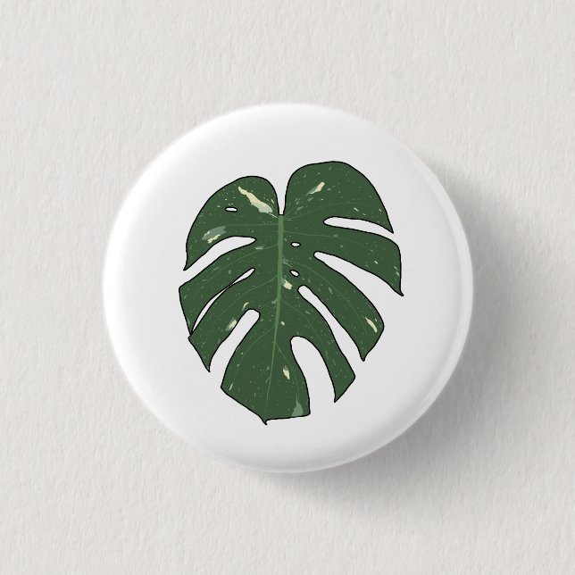 Macaron Rond 2,50 Cm Monstera Thai Constellation (Devant)