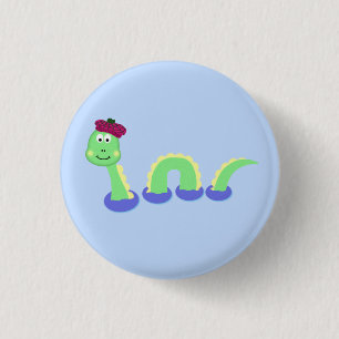 Macaron Rond 2,50 Cm Monstre de Loch Ness