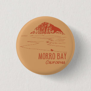 Macaron Rond 2,50 Cm Morro Bay Californie Rocher de Morro